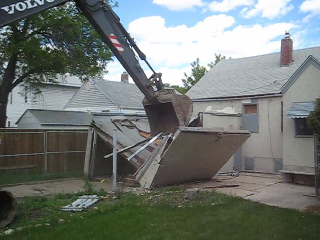 Home in Saskatoon knocked down