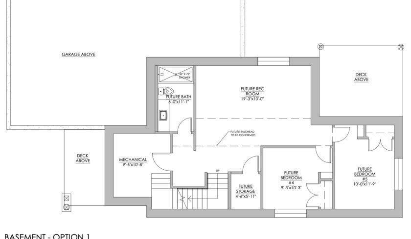 Apex Floorplan Basement Option
