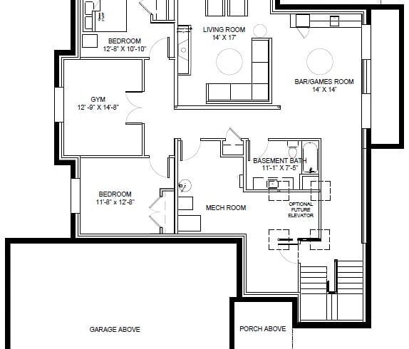 506 Edgemont basement