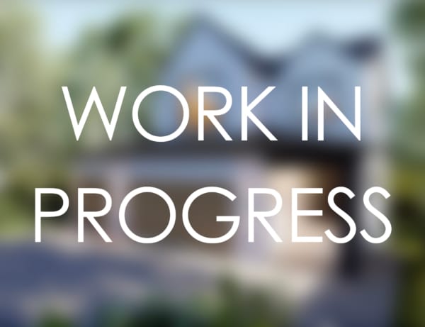 Show home in progress