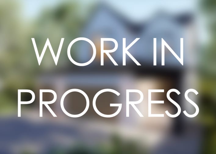 Show home in progress